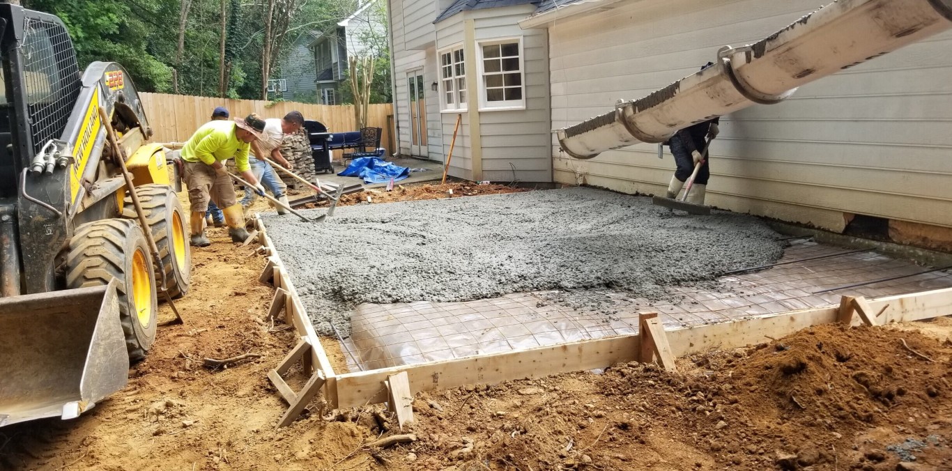 Concrete driveway installation in Bedford, TX